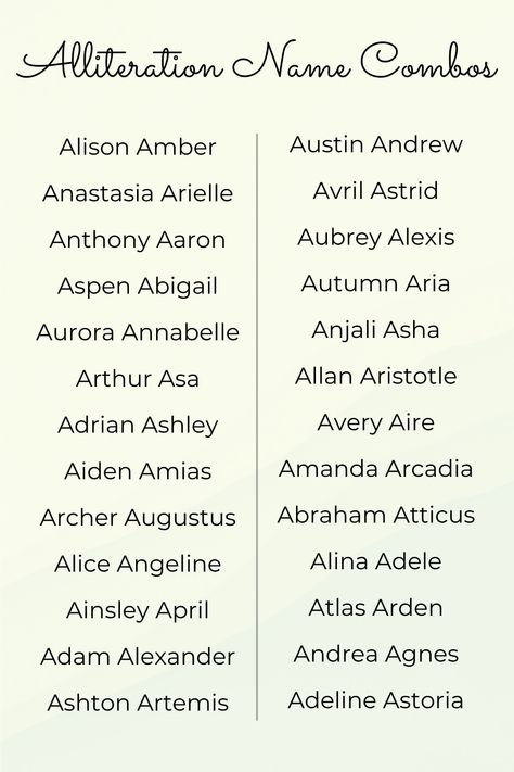 Looking for a first and middle combo with alliteration? These first and middle combos are great options! Scene Writing Prompts, Poem Writing Prompts, Star Names, Fantasy Character Names, Rare Baby Names, Basic Japanese Words, Best Character Names, Fantasy Names, Baby Name List