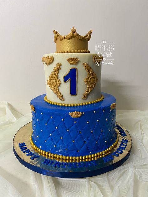 Prince Theme Birthday Cake, King 1st Birthday Theme, Prince 1st Birthday Theme, Prince Cake Ideas, Prince Theme Birthday Decoration, Prince Theme Cake, Prince First Birthday, Mickey Rey, Royal Prince Birthday Party