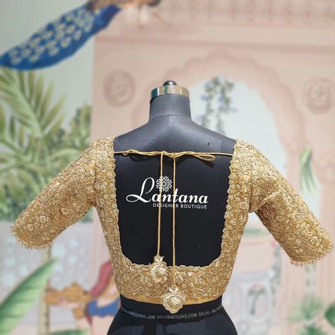 Golden Bridal Blouse With Exquisite Embroidery 👌 The Rich Golden color symbolizes opulence and grace.The blouse adorned with beautiful tassels, this blouse Is designed to make you Shine ♥️.... @lantanaboutiquebangalore Marathahalli, Bangalore #bridalware #bridalblouse #blousedesign #newdesign #bride #bridesofindia #bridesofinstagram #bangalore #boutique #lantanaboutique #new #posts #instapost #trending #bridalembroidery #goldenembroidery #goldenblouse #tassel #happycustomer #weddingfash... Golden Color Blouse Designs, Golden Blouse, Blouse Hand Designs, Bridal Blouse, Bridal Blouse Designs, Bridal Designs, Golden Color, Hand Designs, Bangalore