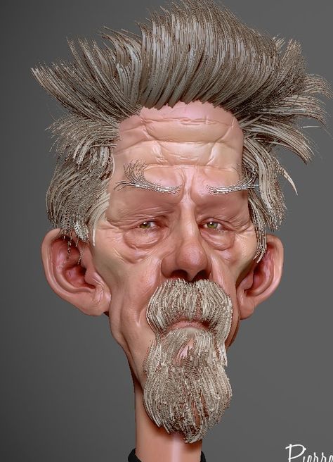 Speed sculpt zbrush WIP of John Hurt based on 2D concept by David Boudreau, Pierre Benjamin on ArtStation at https://www.artstation.com/artwork/49xlW John Hurt, Head Study, Digital Sculpture, 3d Painting, More To Come, 3d Artist, Zbrush, All Art, Art Dolls