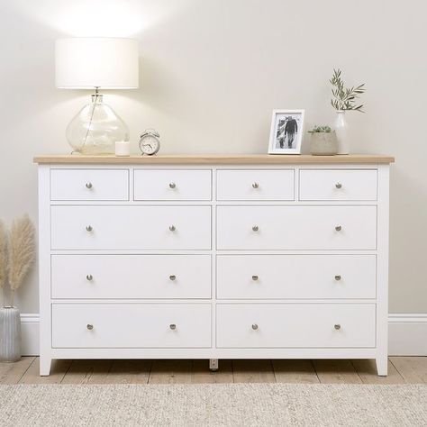 Chester Drawers Bedrooms, Bedroom Drawers Ideas, Chest Of Drawers Decor, Chester Drawers, Drawer Decor, Large Chest Of Drawers, Chest Of Drawers Bedroom, White Chest Of Drawers, Drawer Bedroom