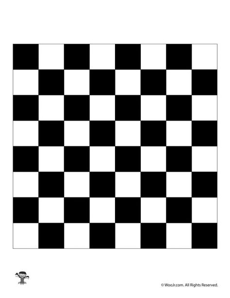 Printable Chess Board / Checkers Board Board Games Printable, Black And White Chess Board, Swift Code, Chess Pattern, Checkered Board, Checkers Board Game, Chess Tactics, Checkers Board, Printable Games For Kids