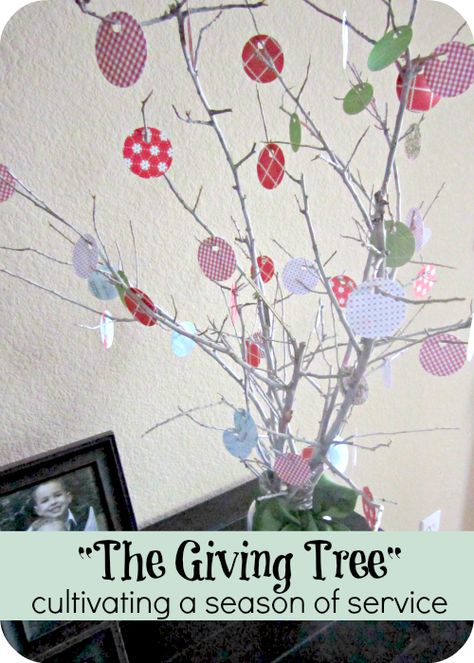 A Season of Service "The Giving Tree" Giving Tree Ideas, Giving Tree, The Giving Tree, Small Acts Of Kindness, Tree Crafts, Christmas Cheer, Christmas Traditions, Handmade Christmas, Holiday Crafts