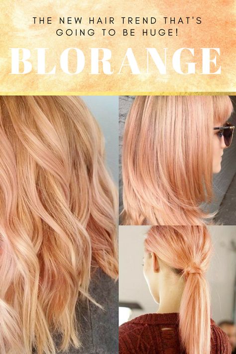 The latest hair trends is here! Meet Blorange! A round-up of all the best hair looks and how to achieve them Lala Kent Hair Hairstyles, Blorange Hair, Champagne Blond, Peach Hair Colors, Spring Hair Trends, Strawberry Blonde Hair Color, New Hair Trends, Peach Hair, Spring Hair