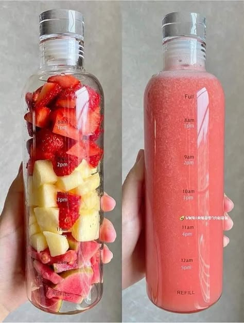 Makanan Rendah Kalori, Resep Smoothie, Healthy Juice Drinks, Fruit Smoothie Recipes Healthy, Easy Healthy Smoothies, Smoothie Recipes Healthy Breakfast, Healthy Food Menu, Resep Diet, Healthy Drinks Smoothies