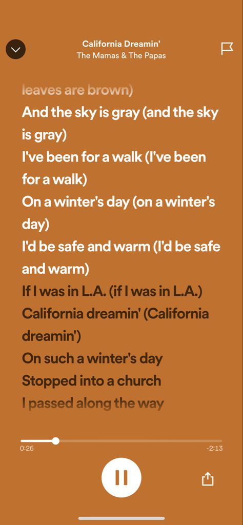 Relatable Lyrics, Spotify Lyrics, California Dreamin', California Dreaming, I Passed, Winter Day, Music Poster, Song Lyrics, Poster Wall