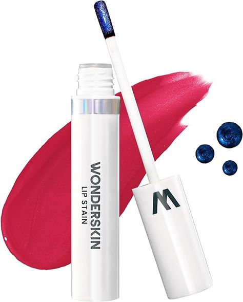 Wonderskin Wonder Blading One Step Lip Stain Masque, Long Lasting Stain & Go Lip Tint Color, Transfer Proof, Matte Finish, Waterproof Formula (First Kiss Masque) Wonderskin Lip, Natural Lip Stain, Lip Tint Colors, Long Lasting Lip Stain, Red Lip Stain, Skin Care Salon, Dermatological Skin Care, Nude Lip, Colour Tint