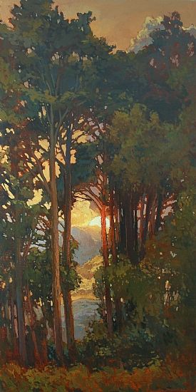 Cathedral by Jan Schmuckal Oil ~ 48 x 24 Jan Schmuckal, Selling Paintings, Wow Art, Paintings I Love, Art Appreciation, Plein Air Paintings, Pics Art, Tree Art, Tree Painting