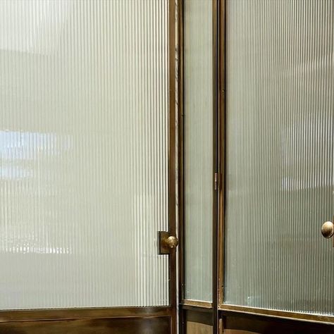 Brass Glass Doors, Reeded Glass Shower Door, Fluted Shower Screen Door, Antique Brass Shower Door, Grid Shower Door, Brass Shower Door, Brass Shower Sliding Door, Glass Door Bathroom, Reeded Glass