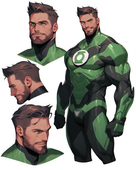 Green Lantern #greenlantern #haljordan #kylerenner #johnstewart #abinsur #kilowog #greenlanterncorps #greenlanterncomics #dc #dccomics… | Instagram Bodybuilder Cartoon, Dc Superheroes Art, Hero Suits, Stylized 3d, Green Lanterns, Green Lantern Hal Jordan, Illustration Reference, Oc Design, Foto Top