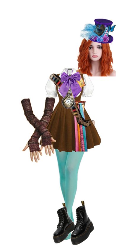 Mad Hatter Outfit Ideas, Mad Hatter Costume Female, Mad Hatter Outfit, Hatter Costume, Mad Hatter Costume, Pretty Halloween Costumes, Pretty Halloween, Princesa Disney, Mad Hatter