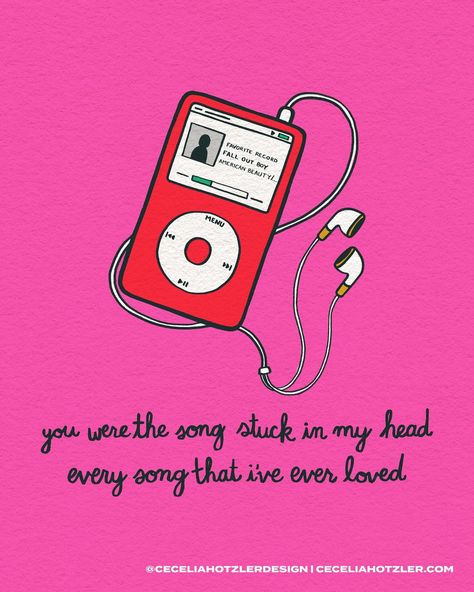 Just some Fall Out Boy lyrics and an iPod Classic, of course! ✨ Swipe for color variations and a blank one if you want to share with your favorite song. . . . #digitalart #digitaldrawing #digitalillustration #illustration #drawing #art #ipadart #ipaddrawing #ipadillustration #adobefresco #adobedrawing #illo #illust #illustagram #illustragram #illustrarch #illustration_daily Ipod Drawing, Ipod Music, Fall Out Boy Lyrics, Boys Artwork, Ipod Classic, Music Illustration, Ipad Drawings, Stuck In My Head, Ipad Art