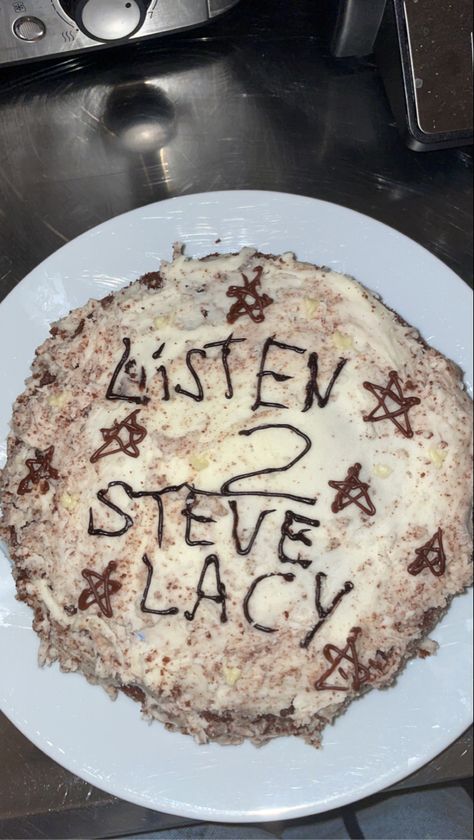 #stevelacy #cake #baking #music #aesthetic #aestheticcake Steve Lacy, Cake Baking, Music Aesthetic, Baking, Cake, Birthday, Music, Christmas, Pins