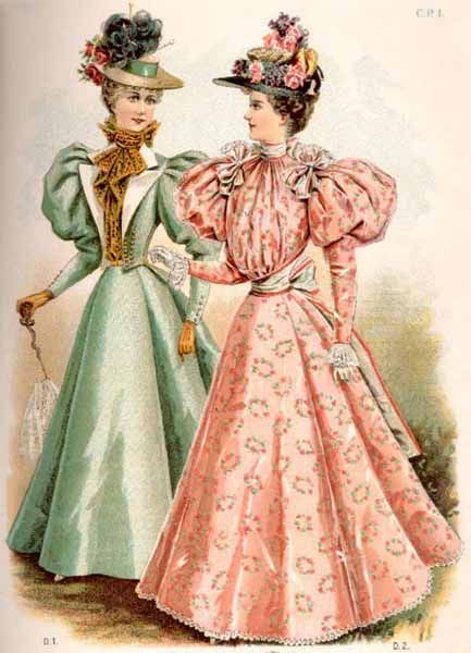 ADVERTISEMENT Victorian fashion continues to be very iconic and well known. While the United States was at unrest because of slavery for much of it, the British lived peacefully under the rule of Queen Victoria. Many pieces such as the crinoline, corset, and bustle were very popular for ladies gowns. Over the course of about … 1890s Day Dress, 1890 Fashion, Edwardian Woman, 10s Fashion, 1950s Clothing, Victorian Era Fashion, 1890s Fashion, Party Rock, Edwardian Style