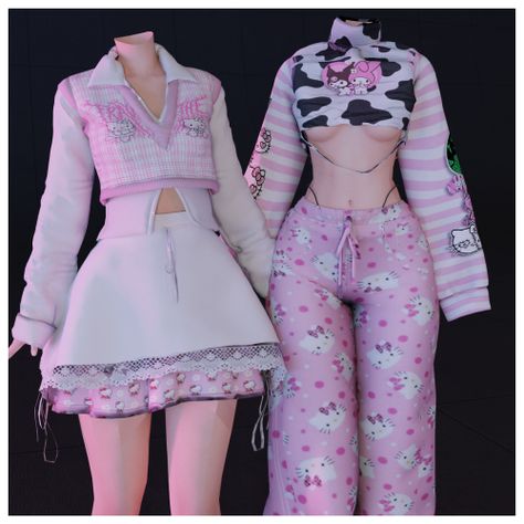 Sims 4 Cc Clothes Female Kpop, Cc Sims 4 Babyetears, Sims 4 Cc Clothes Kuromi, Sims 4 Babytears Cc, Sims 4 Clothes Kawaii, Cute Anime Clothes Outfits, Sims 4 Sanrio Clothes, Sims4 Cc Kawaii Clothing, Sims 4 Cc Japanese Fashion