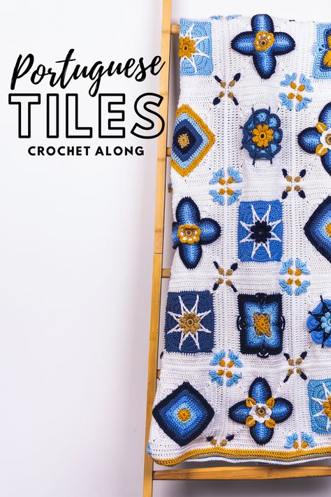 Greek Crochet Blanket, Motif Blanket Crochet, Greek Crochet Patterns, Mamma Mia Crochet, Tile Crochet Pattern, Portuguese Crochet, Summer Crochet Blanket, Indian Tiles, Crochet Tiles