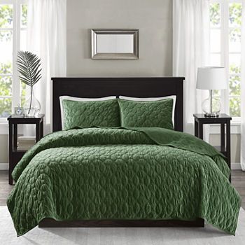 green and blue king quilt - JCPenney Room Green, Velvet Quilt, Bedding Essentials, Madison Park, Bedding Stores, Coverlet Set, Bedspread Set, Quilted Coverlet, Decoration Inspiration