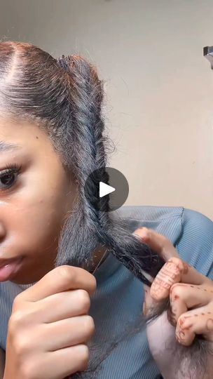 Fishtail braid tutorial. Uchee vlog 
©️ygwigs | By Bennygwenny_glowFacebook Fishtail Bolla With Braids, How To Do A Fishtail Braid Step By Step, How To Do Fishtail Braid, How To Do A Fishtail Braid, Fishtail Braid How To, Fishtail Braid Hairstyles Black Women, Fishtail Braid Tutorial, Fishtail Tutorial, Fishtail Bun