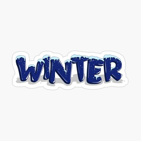 January Stickers, Sticker Letters, Winter Stickers, Kitty Pictures, Hello Kitty Pictures, Scrapbook Ideas, The Snow, Sticker Design, Magnets