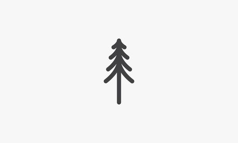 simple pine tree icon design vector. Pine Tree Logo Design, Tree Icon Logo, Pine Tree Logo, Classroom Camping, Icon Tattoo, Graphic Icons, Land Development, Tree Logo Design, Pine Tree Tattoo