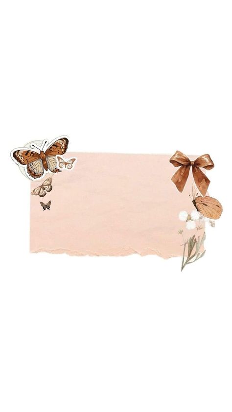 Aesthetic Name Tag, Aesthetic Name, Brown Butterfly, Aesthetic Names, Name Tag, Name Tags, School Projects, Tags