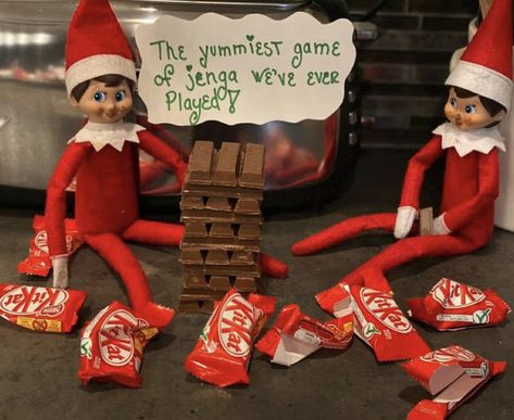 Elf Ideas Easy, Elf Games, Elf Magic, Awesome Elf On The Shelf Ideas, Elf Activities, Xmas Elf, Elf Antics, Elf Fun, Christmas Tradition