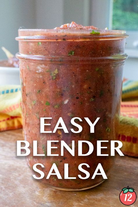 You only need five minutes and a blender to make awesome salsa at home. Salsa Homemade, Emulsion Blender, Restaurant Salsa, Blender Salsa, Tomatoes Recipes, Restaurant Style Salsa, Canning Salsa, 12 Tomatoes Recipes, Hot Salsa