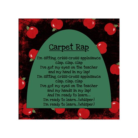 The Carpet Song, Carpet Song, Classroom Chants, Children Poems, Preschool Transitions, Preschool Poems, Transition Songs, Circle Time Songs, Attention Getters