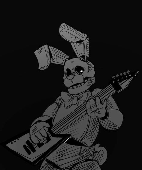 Creepy Fnaf Art, Bonnie Fnaf Drawing, Fanf Fanart, Five Nights At Freddy's Art, Five Nights At Freddy's Dibujos, Bonnie Fnaf Art, Bonnie Drawing, Five Nights At Freddy's Fanart, Bonnie Fnaf Fanart