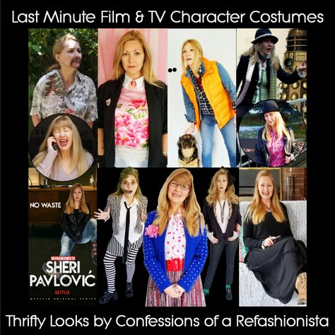 Happy Halloween! 👻 Need a last minute costume? Fear not as I have 20 film & TV characters that can be found in your own closet, crafty stash & make up case! 🎃♻️ Simple Movie Character Costumes, Easy Movie Character Costumes, Tv Character Costumes, Tv Characters Outfits, Movie Character Costumes, Tv Moms, Last Minute Costume, Character Dress Up, Cheap Costumes