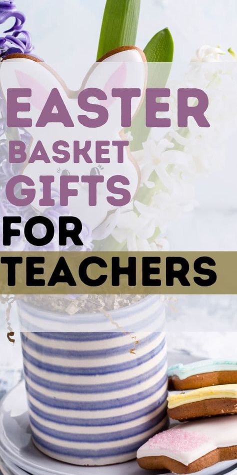 Easter Gifts for teachers Gift Basket Ideas For Teachers, Easter Gifts For Teachers, Rabbit Ceramic, Easter Gift Ideas, Teacher Gift Baskets, Ideas For Teachers, Teacher Mug, Easter Gift Baskets, Gift Basket Ideas