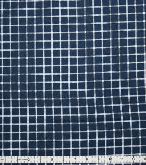 Super Snuggle Navy Windowpane Plaid Flannel Fabric Plaid Flannel Fabric, Windowpane Plaid, Baby Boy Quilts, Boy Quilts, Joanns Fabric And Crafts, Flannel Fabric, Checkered Pattern, Plaid Flannel, Craft Stores