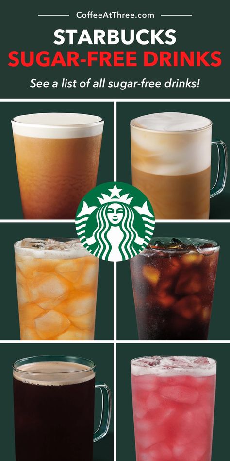 Starbucks Sugar-Free Drinks Starbucks Sweet Cream Cold Foam, Drinks Without Coffee, Starbucks Drinks Without Coffee, Starbucks Teas Drinks, Sugar Free Iced Coffee, Sugar Free Starbucks Drinks, Sugar In Drinks, Starbucks Sweet Cream, Healthy Coffee Drinks