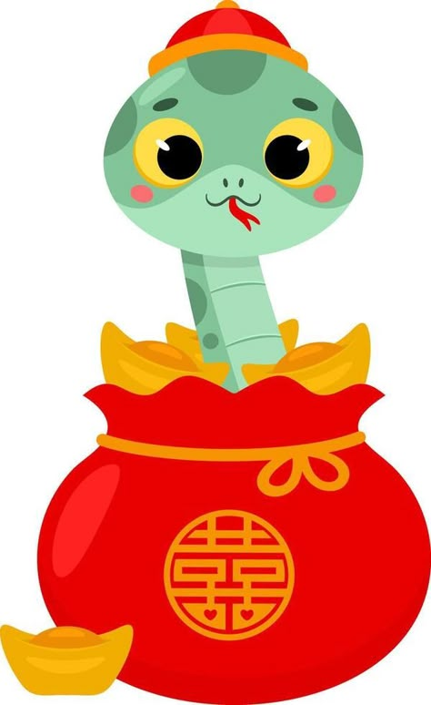 Snake For Chinese New Year, Chinese Snake Year, Snake Chinese New Year, Chinese New Year Snake, Cute Chinese New Year, Wild West Crafts, Cny Craft, Snake Cute, Chinese New Year Art