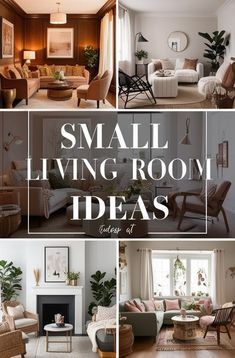 Small Livingrooms Design, Small Home Decorating, Tiny Home Living Room Ideas, Small Boho Living Room Ideas, Living Room Decor Small Space, Small Living Room Color Ideas, Home Decor Small Living Room, Small Living Room With Dining Area, Interior Design Small Living Room