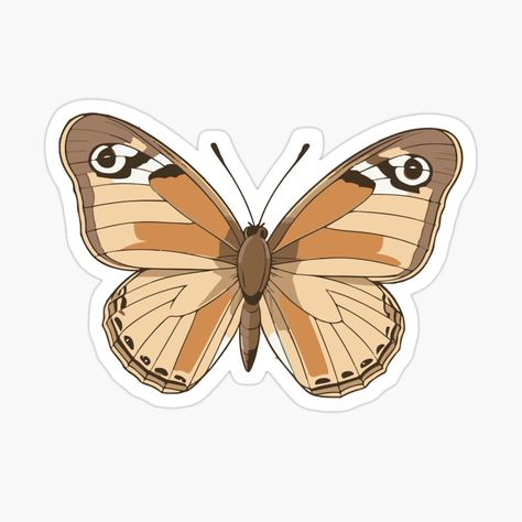 Get my art printed on awesome products. Support me at Redbubble #RBandME: https://www.redbubble.com/i/sticker/Nature-Inspired-Butterfly-by-Atlantico54/161376999.EJUG5?asc=u Beige Stickers, Brown Stickers, Stickers Butterfly, Earthy Neutrals, Scrapbook Ephemera, Colorful Stickers, Aesthetic Brown, Stickers Aesthetic, Scrapbook Stickers Printable