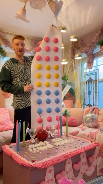 Giant Candyland Game Pieces, Oversized Candy Props, Diy Candyland Outdoor Decorations, Candy Land Themed Parade Float, Diy Giant Macaron Prop, Diy Giant Candy Props How To Make, Giant Candyland Decorations, Diy Giant Gumball Machine, Candyland Decorations Diy Giant Candy