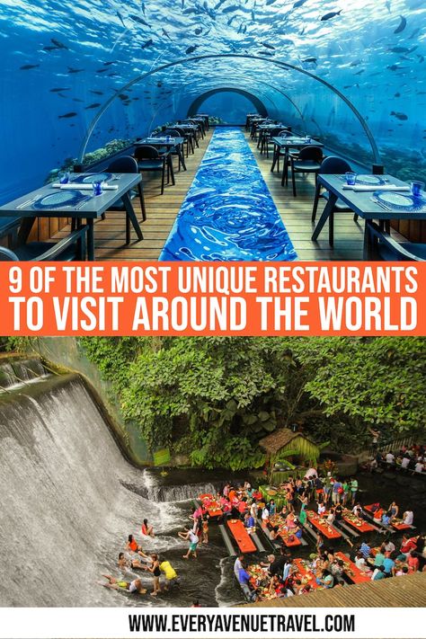 9 Of The Most Delicious And Unique Restaurants Around The world via @everyavenuetravel Song Saa Private Island, Ocean Restaurant, Dinner In The Sky, Spanish Mediterranean, Travel Foodie, Cool Restaurant, Unique Restaurants, Play A Game, Exotic Fish