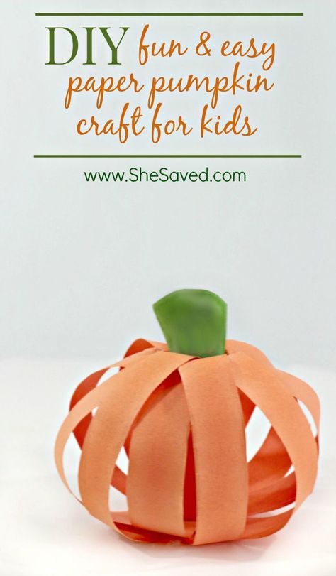 Perfect for little hands, this paper pumpkin craft project is easy and fun to make! Easy Pumpkin Crafts, Pumpkin Crafts For Kids, Pumpkin Craft For Kids, Grandkid Crafts, Paper Pumpkin Craft, Paper Towel Crafts, Winter Play, Pumpkin Craft, Princess Parties