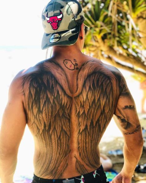 Angle Wing Tattoos, Angel Wing Tattoos, Small Angel Tattoo, Wings Tattoo Meaning, Angel Wings Tattoo On Back, Tattoos On Back, Tattoo Chart, Angel Wing Tattoo, Wing Tattoos On Back