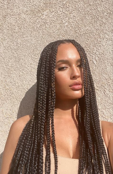 Mixed Hairstyles Braids, Box Braids On Mixed Hair, Mixed Girl Hairstyles Braids, Mixed Girls With Braids, Braids On Mixed Girls, Mixed Hair Braids, Box Braids Mixed Girl, Mixed Box Braids, Braids Mixed Girl