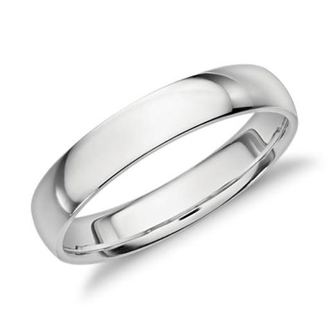 Mid-weight Comfort Fit Wedding Ring in Platinum (4mm) Mens Wedding Rings Platinum, Mens Wedding Bands White Gold, Wide Wedding Bands, Mens Gold Wedding Band, Comfort Fit Wedding Band, Platinum Wedding Band, Classic Wedding Band, Classic Wedding Rings, Platinum Wedding Rings