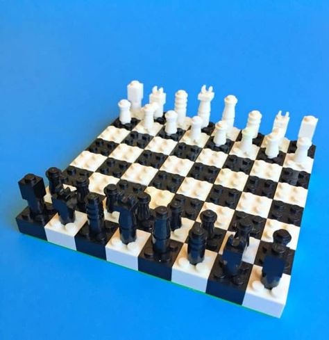 Lego Chess Set, Lego Chess, Lego Learning, Lego Crafts, Lego Challenge, Lego Club, Construction Lego, Lego Lovers, Lego Diy