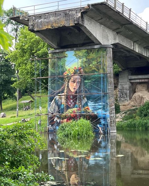 Mural by Konstantin Kachanovsky in Ukraine | STREET ART UTOPIA 2024 Boundaries, Mural Art Interior, Street Murals Graffiti, Seen Graffiti, Murals Graffiti, Street Murals, Street Art Mural, Exterior Murals, Pavement Art