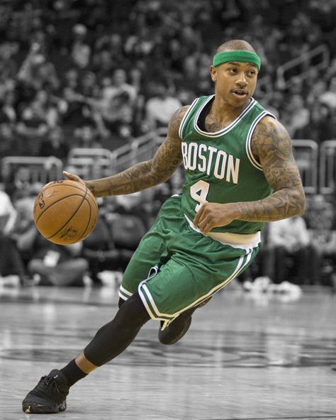 Isaiah Thomas Boston Celtics Isaiah Thomas Celtics, Spotlight Poster, Isiah Thomas, Isaiah Thomas, Fantasy Basketball, Celtic Pride, England Sports, Basketball Star, Nba Stars