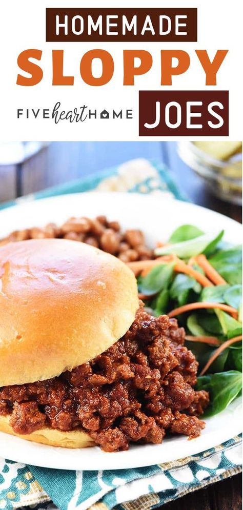 Homemade Sloppy Joes Recipe, Healthy Sloppy Joe Recipe, Best Sloppy Joes, Healthy Sloppy Joes, Homemade Sloppy Joe Sauce, Homemade Sloppy Joe Recipe, Sloppy Joe Recipe, Sloppy Joes Easy, Loose Meat Sandwiches