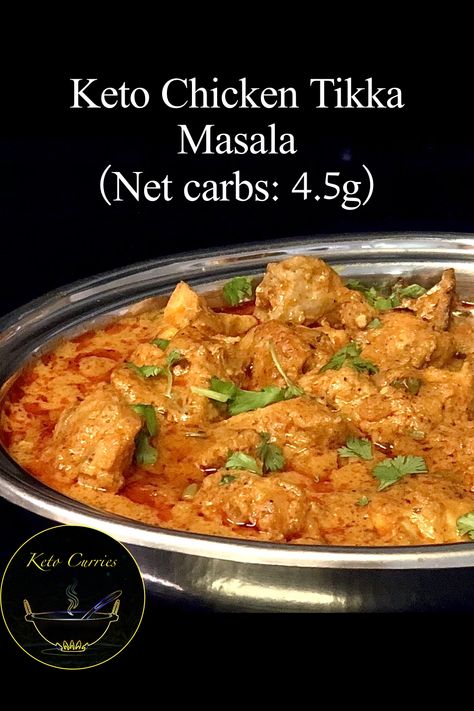 Now you can add chicken tikka masala to your keto diet! It tastes just as amazing as restaurant style chicken tikka masala! #ketochickentikkamasala #ketochicken #ketochickencurry #ketoindian #ketoindiancurries #ketoindia #ketochickencurry #ketochickencurryrecipes #butterchickenketo #keto #ketocurry #ketocurries #ketoindian #ketodietindianrecipes Keto Chicken Tikka Masala, Keto Indian Recipes, Garam Masala Chicken, Keto Curry, Keto Meat, Chicken Tikka Masala, Curry Chicken Recipes, Chicken Tikka, Ripe Tomatoes