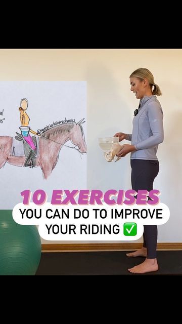 AMALIA DEMPSEY 🐴 on Instagram: "10 FREE RIDER SPECIFIC EXERCISES 💪��🏼🏇🏻 [www.amaliadempsey.com or click link in bio] 👉🏼This is the third of ten exercises you can do right away to improve your riding presented by a physiotherapist (me 👋🏼) ✅Each exercise I give you an explanation of not just *what* but *why* it’s important for riders. 🤓 Did you know 👉🏼that an 8 week exercise program can have a significant effect on rider symmetry and consequently provide an important method for reducing Rider Biomechanics, Equestrian Workout, Exercise Program, But Why, Horse Rider, Workout Programs, You Can Do, Did You Know, Link In Bio