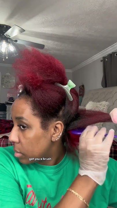 Red Hair On Black Hair Without Bleach, How To Get Rid Of Red Hair Dye, Dye Hair Without Bleach, Red Dye On Black Hair No Bleach, How To Take Care Of Red Dyed Hair, Red Hair Without Bleach, How To Keep Red Hair Vibrant, Color Natural Hair, Fire Red Hair