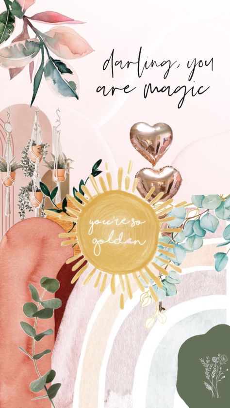 Boho golden light pastel vibes Icons For Home Screen, Signs From God, Cell Phone Backgrounds, Cellphone Background, You're So Golden, Wallpaper Iphone Boho, Hope Inspiration, World Wallpaper, Cute Tumblr Wallpaper